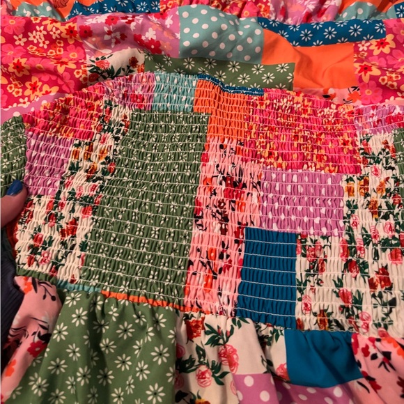 Strapless Patchwork Dress - Picture 3 of 5